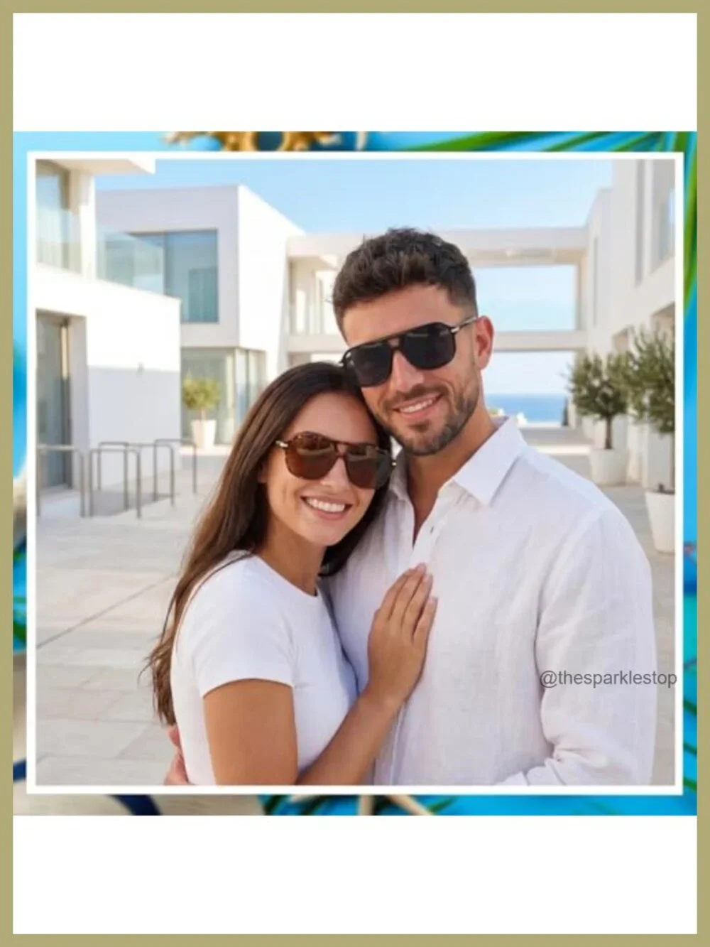 Oversized Square Sunglasses Retro Unisex UV400 Protection 4 Pack